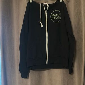 MAMA BEAR hoodie zip up